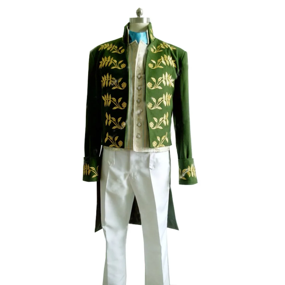 

2017 Custom Made New Film Cinderella Dress Prince Charming Costume Suit Outfit Adult Men Party Cosplay Costume