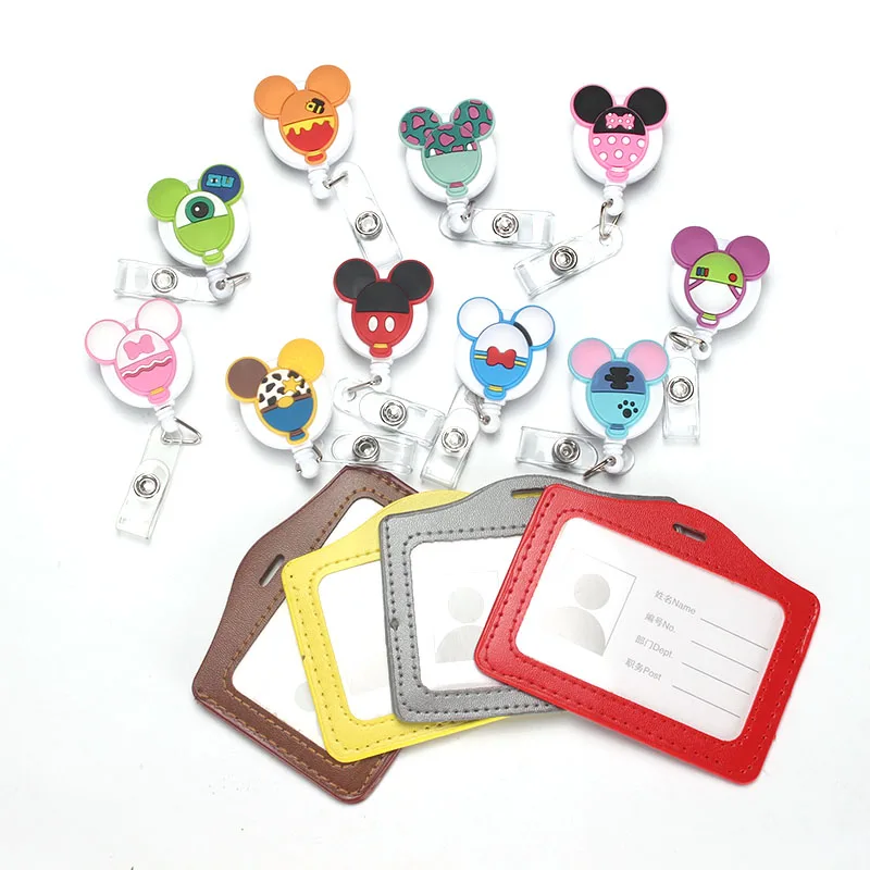 

Balloon Retractable Badge Reel silicone Student Nurse Exihibiton ID Name Card Badge Holder Office Supplies