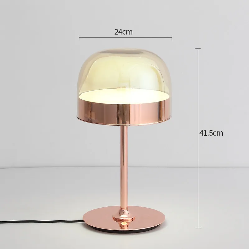 

Nordic Equator Creative Study Room Bedroom Bedside Bar Front Desk light Simple Warm Table Lamp Rose gold