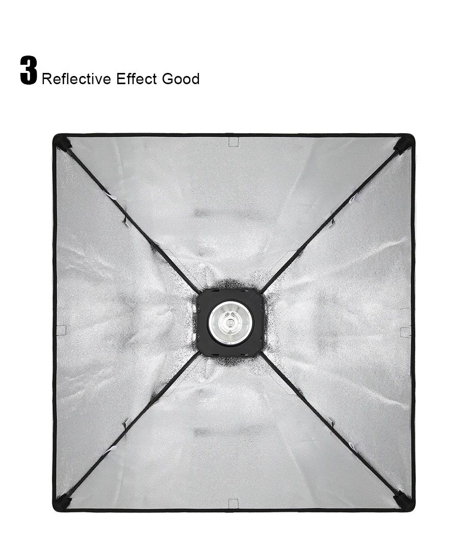 Godox 60x60 см 2" x 24" софтбокс Универсальное крепление софтбокс для универсального крепления студийной вспышки стробоскоп