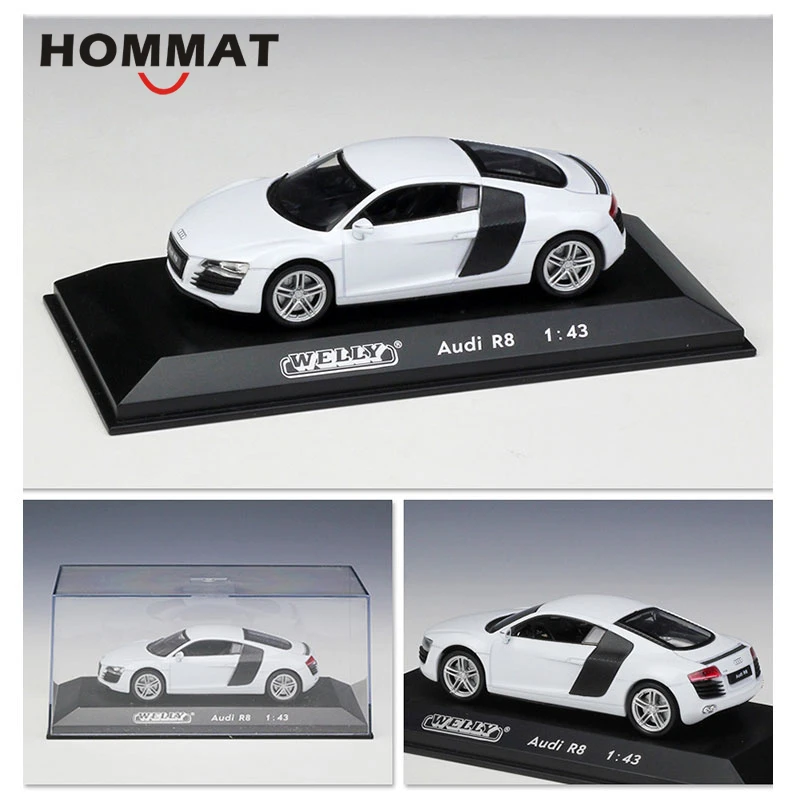 Моделирующая модель hommate 1:43 Welly R8/911/GTI/ML350/X3/C30/Alfa литая игрушечного автомобиля из