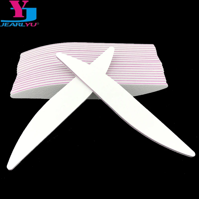 

New 25pcs/lot 100/180 White Nail Buffer Sanding Sandpaper Nail Files Double Sided lime unghie Manicure Pedicure Nail Art Tools