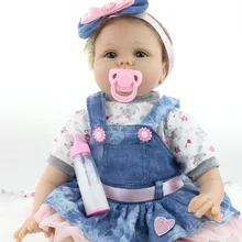 22 Inch Soft Vinyl And Cotton Baby Reborn Baby Dolls For Girls Growth Partners Lifelike Silicone Newborn Babies For Kids Toys
