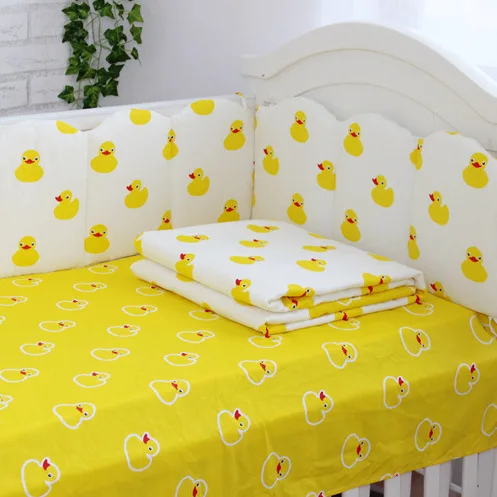New cute Yellow Duck 100% Cotton Fabic Baby Bedding Set ...