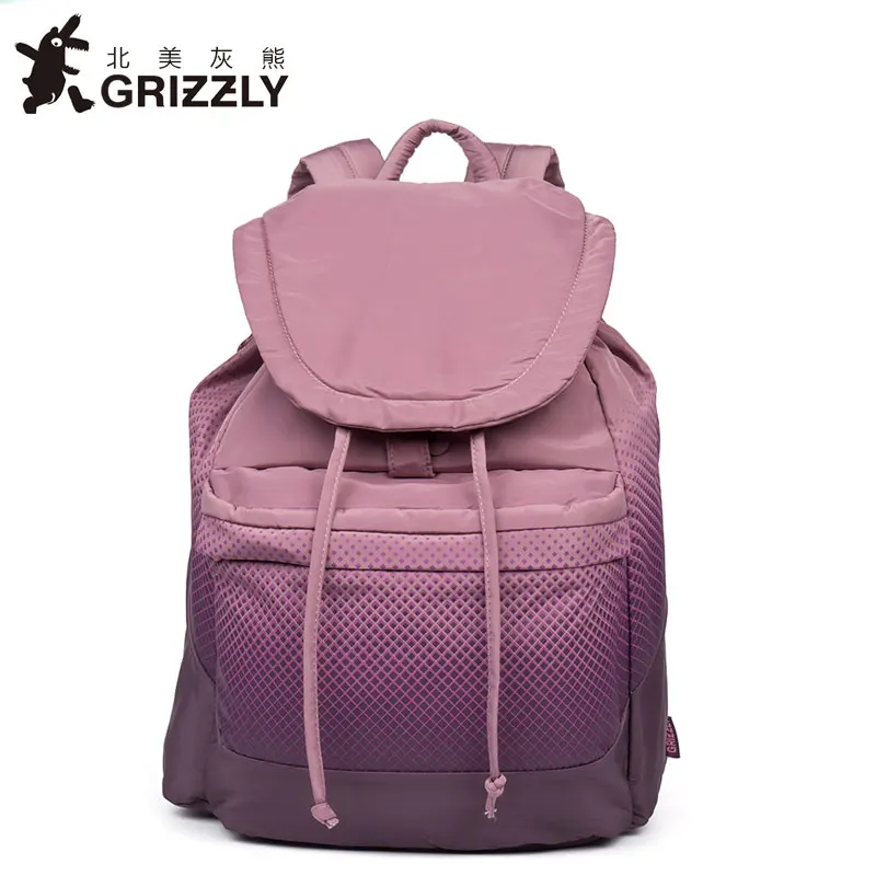 GRIZZLY Модные женские красивые рюкзаки высокого качества повседневные Mochila многофункциональные водонепроницаемые школьные сумки для девочек-подростков - Цвет: RD74812