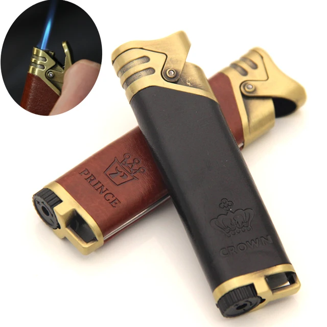 Leather Cigarette Lighter Torch | Leather Flame Lighters | Leather Cigar  Lighter - Retro - Aliexpress