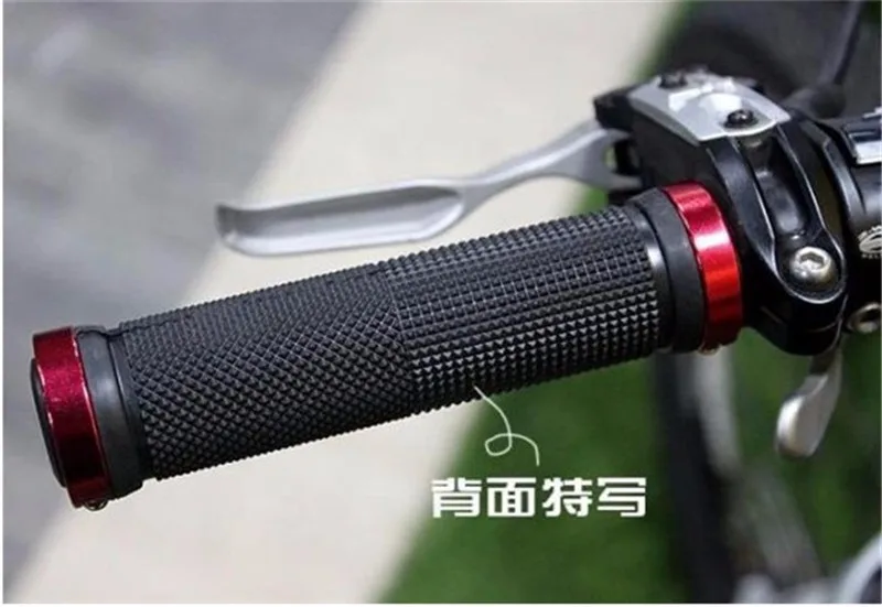 Прочный нескользящий мягкий резиновый алюминиевый сплав интегрированный блокирующиеся ручки для велосипедного руля для горного велосипеда бар Грипсы велосипедные аксессуары