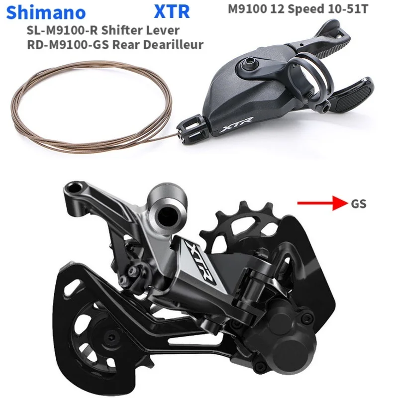 Shimano XTR M9100 12S Groupset Mountain Bike SL рычаг переключения передач + RD задний переключатель MTB