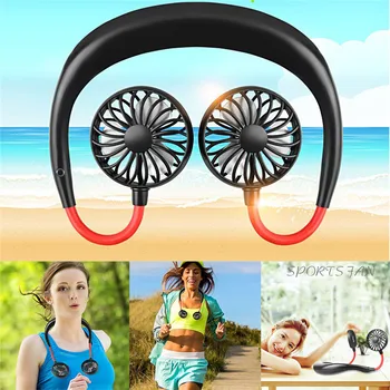 

Portable USB Fan Wireless Hands-Free Neck Hanging USB Charging Mini Portable Sports Fan 3 Gears Usb Air Conditioner