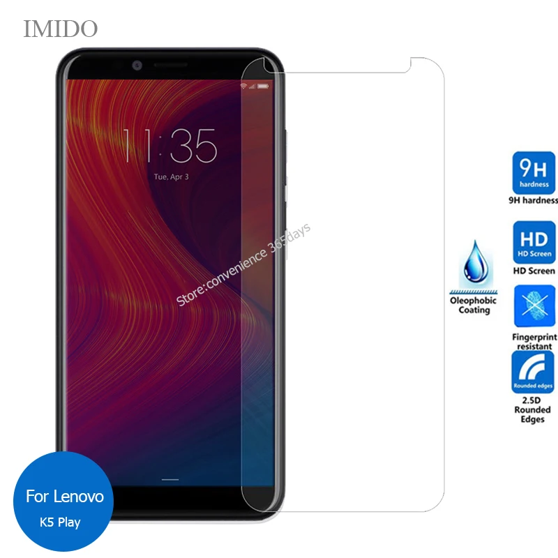 

2PCS Tempered Glass For Lenovo S5 Pro Z6 K9 Note A5S Z5S K5 Play 2018 Screen Protector on S5Pro A5 Z5 K 5 9 Z 6 Protective Glass