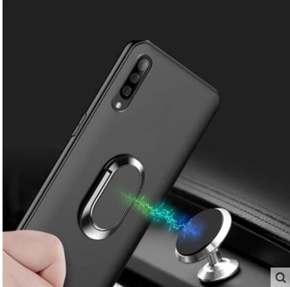 Силиконовый чехол для Xiaomi Mi9 Mi 9 SE магнитный автомобильный с кольцом на палец