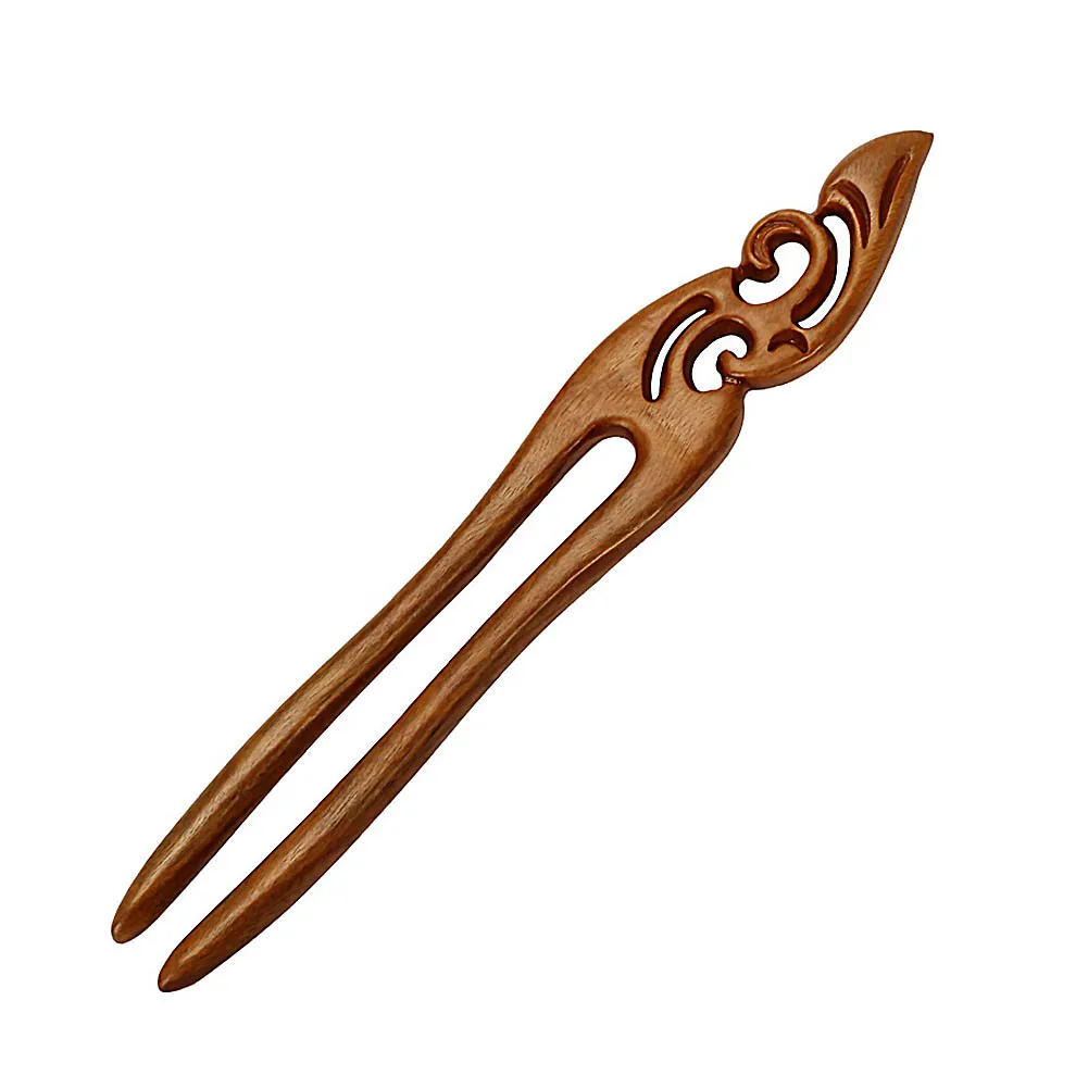 

Women Chinese Style Trendy Hair Pins Ladies Wooden Craft Hair Stick Hair Jewelry Bridal Simple Wedding Decorations Accessories