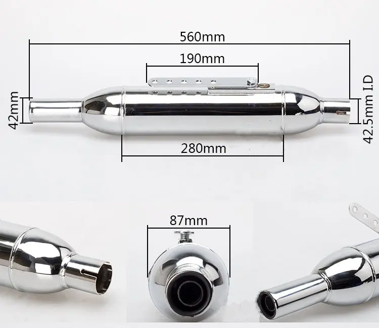 35,5-42,5 мм универсальный глушитель выхлопной трубы мотоцикла Ретро винтажный Вертикальный чехол для выхлопной трубы для гонок для CG125 GN125
