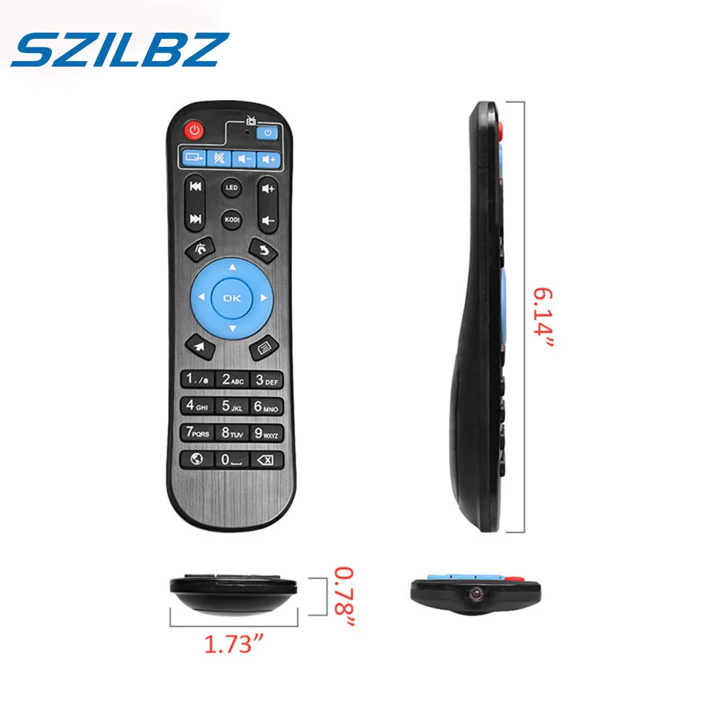 

SZILBZ Universal Mini Replacement Remote Controller Android TV Box IR Remote Control For H96 Max/Hk1 Mini/MXQ/T95Q/Hk1 Mini Plus