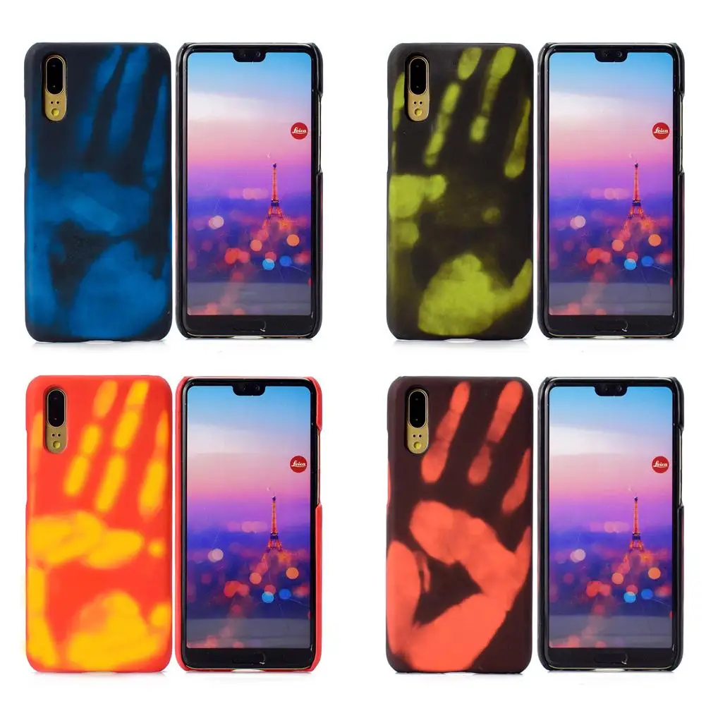 

Thermal Sensor Fluorescent Color Changing PC Phone Case For Huawei P20