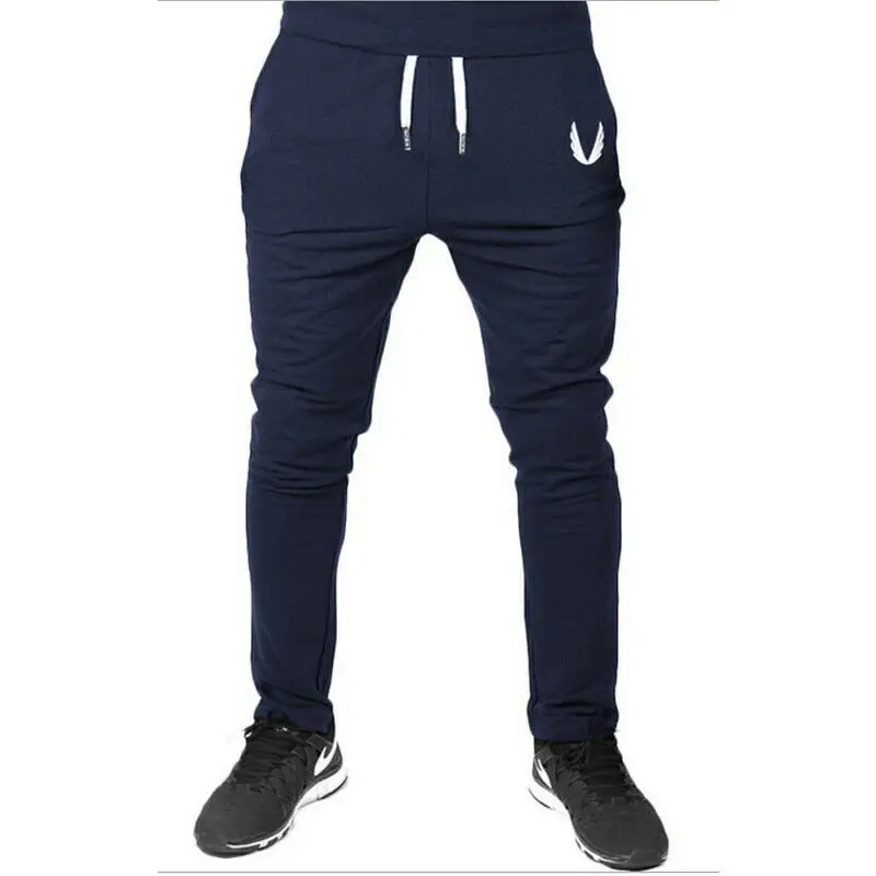 New Men Pants Long Sport Gym Slim Fit Trousers Workout Running Joggers Athletic Gym Elastic Casual 3