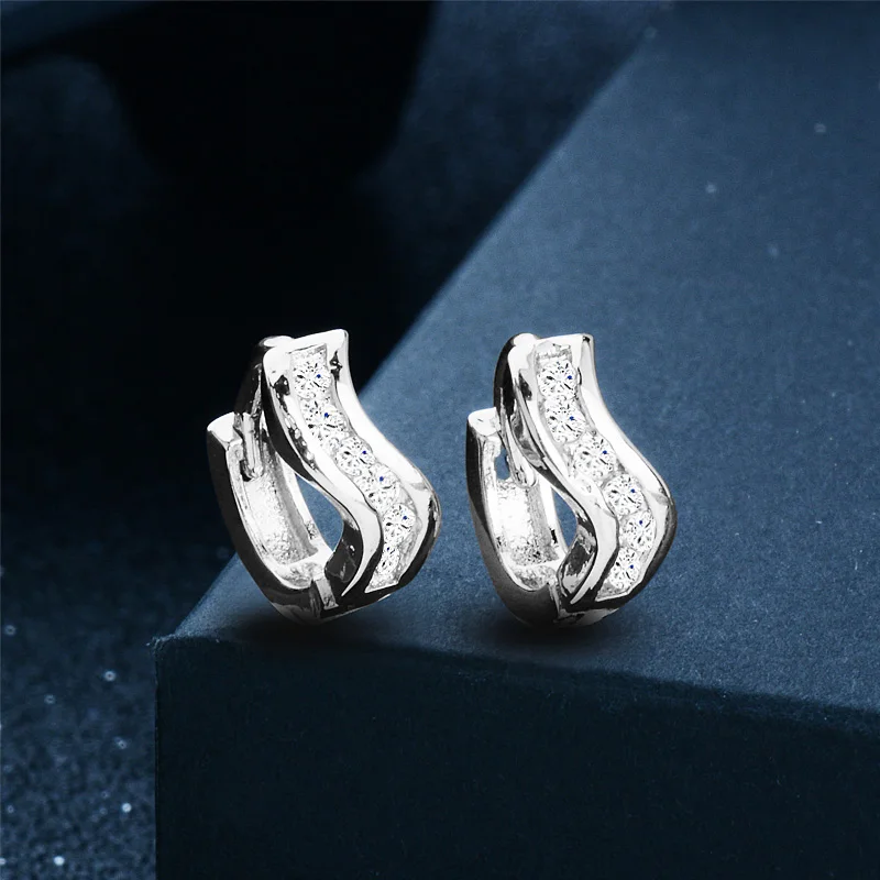 QCOOLJLY новая распродажа серебряный цвет специальные очаровательные женские серьги-кольца