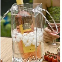 50 шт. ПВХ вино пиво шампанское питья охладитель напитков мешок бутылки вина льда мешок ведро для вечеринок wa3667