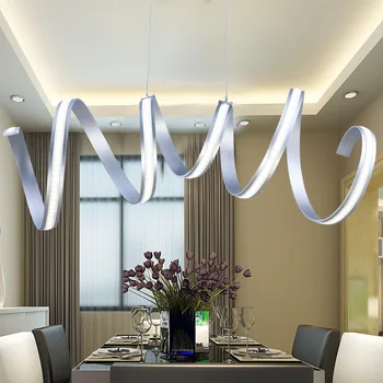 

modern LED acrylic chandelier minimalist dining room lighting office lighting