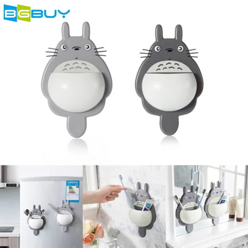 

Cute Cartoon Animal Style Plastic Wall Mount Tooth Brush Toothpaste Holder Hanger with Suction Cup