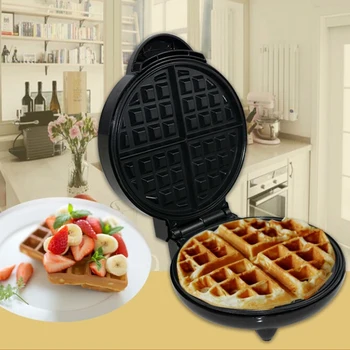 

DIY Waffle Maker Non-stick Pan Multi Function Stainless Steel Muffin Maker Household Waffle Kitchen Cake Baking Dish