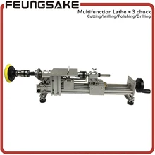 multifunction lathe 10mm three chuck 96w spindle Mini Lathe Beads Machine Polishing,customize clamp length,DIY Wood Lathe Cutter