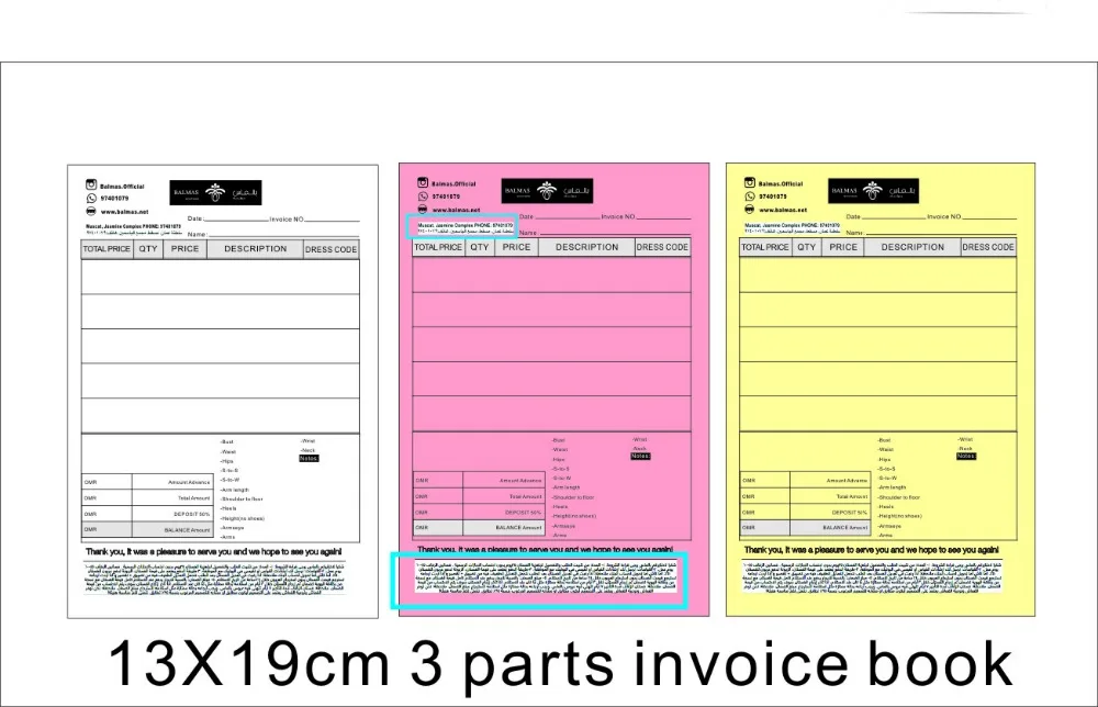 parts invoice