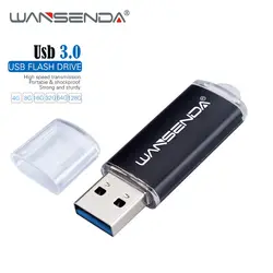 Новый WANSENDA Usb 3,0 Usb флешка высокое Скорость накопитель 128 ГБ 64 ГБ интерфейсом USB 3,0 32 ГБ 16 ГБ 8 ГБ USB 3,0 Флешка флешки