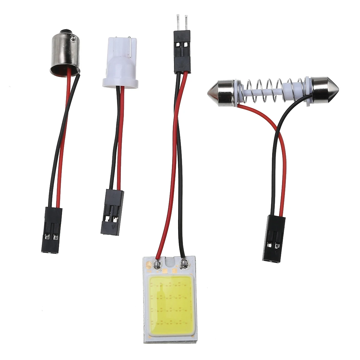 Universal 20pcs/set T10 BA9S COB 18LED 12V Car Interior Panel Dome Reading Light Festoon Bulb Set