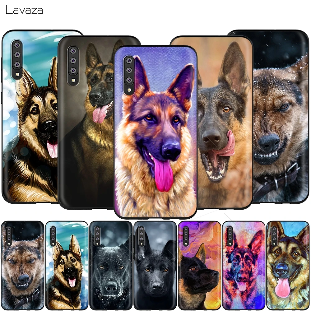Lavaza немецкой овчарки чехол для Samsung Галактики S6 S7 край J6 S8 S9 S10 плюс A3 A5 A6 A7 A8 A9 Note 8 9 |