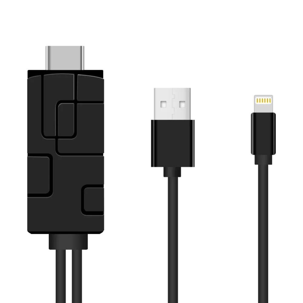 

USB 8 Pin to HDMI Cable HDTV HDMI AV cable Adapter HDMI Converter Cable for iPhone 7 7 Plus 6S 6 Plus ISO Ipad AVCLD10