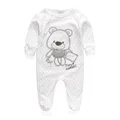 High Quality White infant Romper Newborn Unisex Baby Clothes Carters Baby Spring Autumn Baby Clothes Rompers Full Jumpsuits