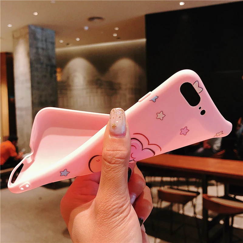 DFQNGL الكرتون يونيكورن سيليكون حقيبة لهاتف أي فون 7 7 زائد 6 6 s 6 زائد XR حالة لينة TPU لفون 6 s 8 زائد X XS ماكس لطيف الحيوان