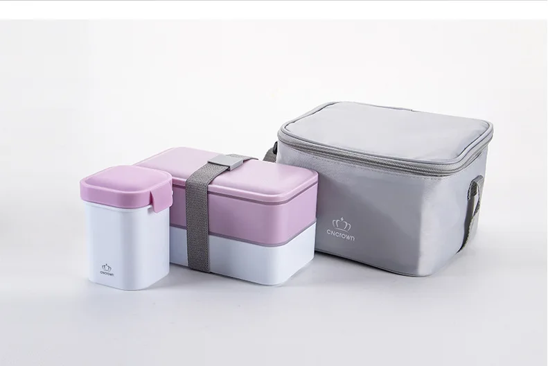 6.4High Quality Japanese Bento Box  Bento Lunch box Water Soup Mug Insulated Lunch Cooler Tote Bag Food Container Microwave