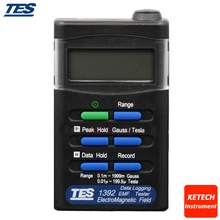 EMF тестер Gauss электромагнитного поля метр 200/2000 milli Gauss RS-232/программное обеспечение 3 1/2 цифр ЖК-дисплей одной оси TES1392