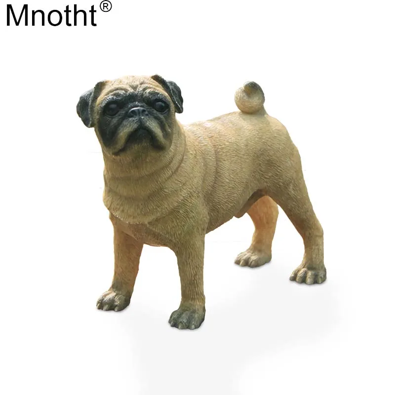 

Mnotht Animal Dog Model 1/6 Pug Dog Toy British Brand Resin Mini Scene Accessory for Action Figure Collection Decoration Gift