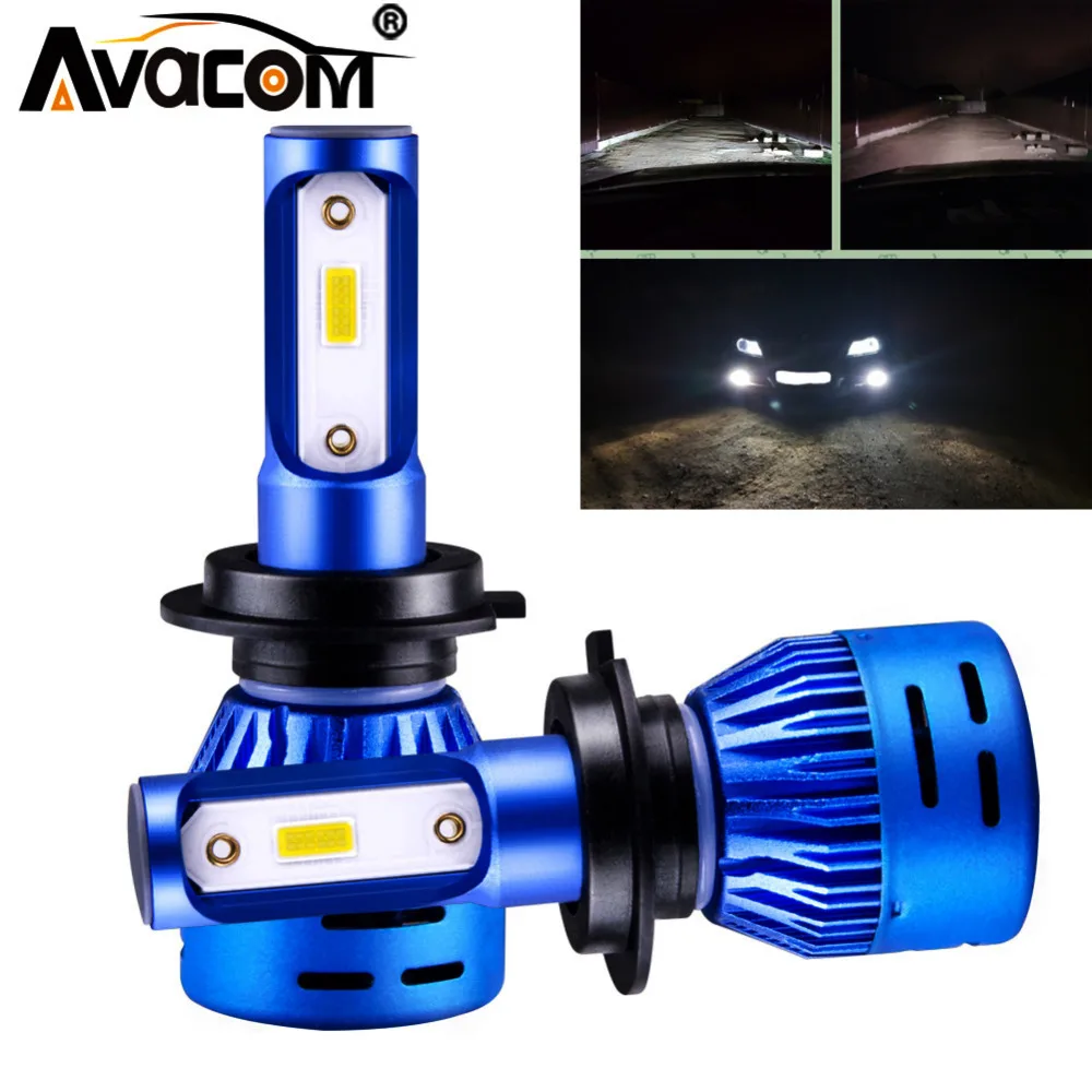 

2 Pcs LED H11 H8 Car Fog Lamp 12V 6500K DOB Chip 10000Lm Auto Fog Light H1 9006 HB4 24V Daytime Running Lights Car Accessories