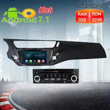 Восьмиядерный Android7.1 автомобиля радио gps DVD мультимедийный плеер стерео для Citroen C3 DS3 2010-2016 Авто аудио навигации головного устройства