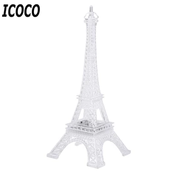 

ICOCO 1pcs New 7 Color Changing Eiffel Tower LED Night Light Desk Table Romantic Mood Light Table Lamp Bedroom Decoration Sale