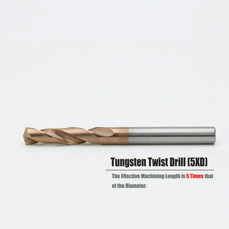 HRC65 TiCN Coated Solid Carbide Twist Drill Bit