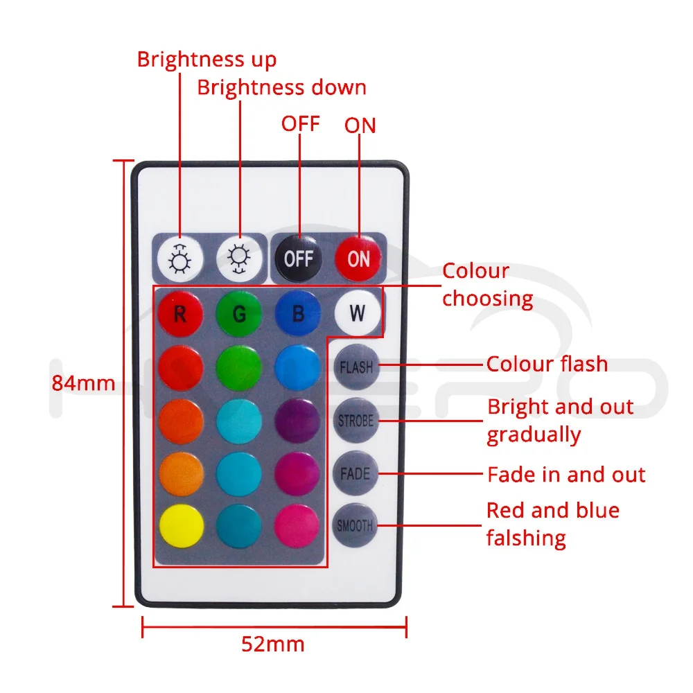 4 шт. Автомобильный светодиодный RGB светодиодный светильник 5050 SMD с автоматическим пультом дистанционного управления, декоративный гибкий светодиодный купольный атмосферный комплект противотуманных фар 12 В постоянного тока