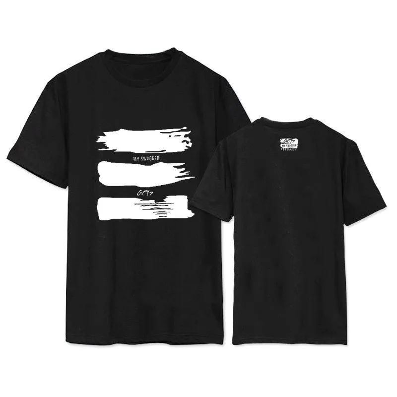 

Kpop GOT7 2017 MY SWAGGER Album Shirts Hip Hop Casual Cotton Clothes Tshirt T Shirt Short Sleeve Tops T-shirt DX492