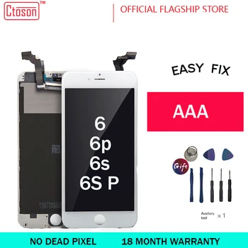 

Ctoson LCD Display For iPhone 6 6S Screen Digitizer Iphone 6 Plus Pantalla 6S Plus No Dead Pixel Replacement Ecran