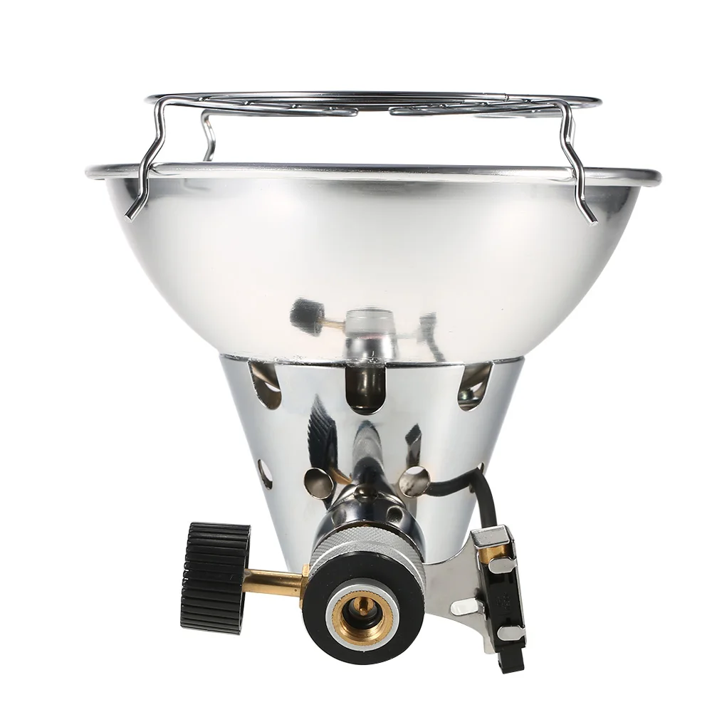  Stainless Steel Outdoor Portable Camping Stove Gas Heater Warmer Heating Butane Stove Camping Equip
