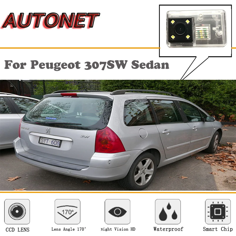 AUTONET резервная камера заднего вида для peugeot 307SW Sedan/HD ночное видение/парковочная камера/камера номерного знака