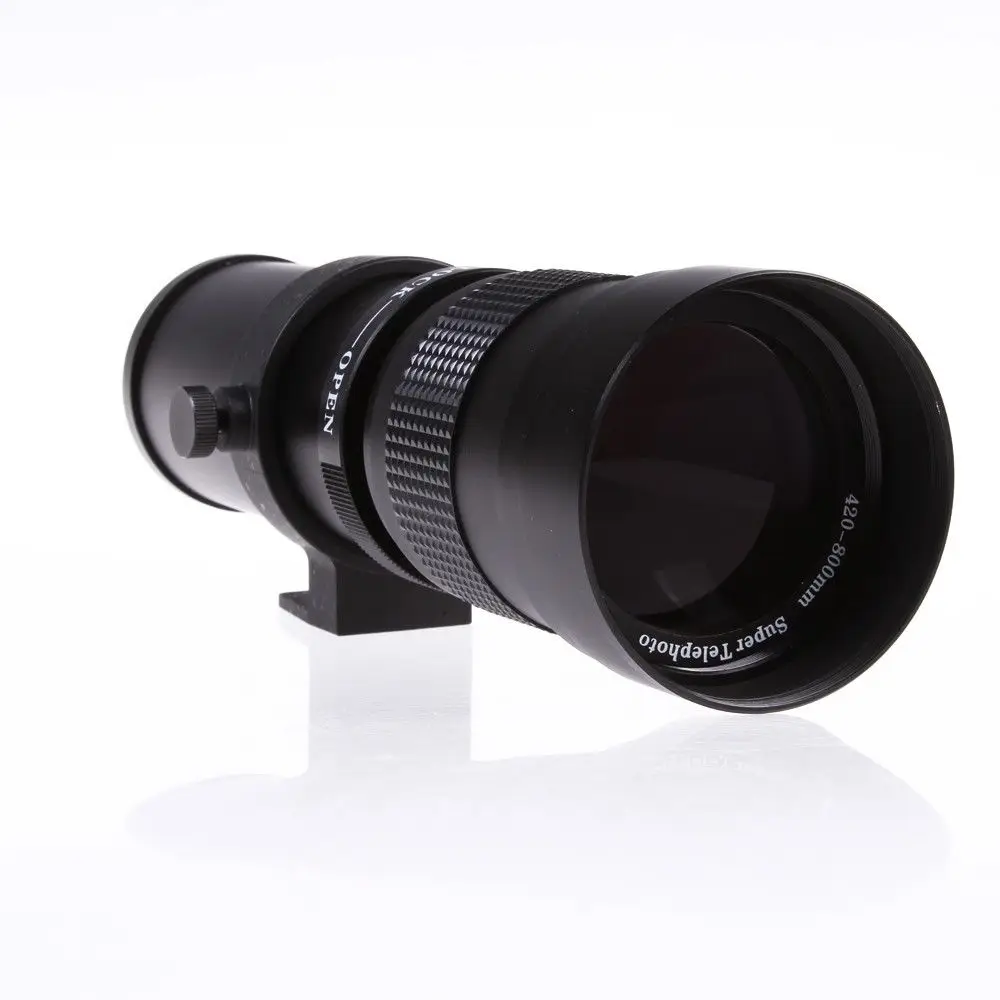 Новые поступления 420-800 мм F/8,3-16 зум телеобъектив+ T2 адаптер для Thirds Micro 4/3 M43 адаптер EP5 E-PL7 GH4 GH5 GF6