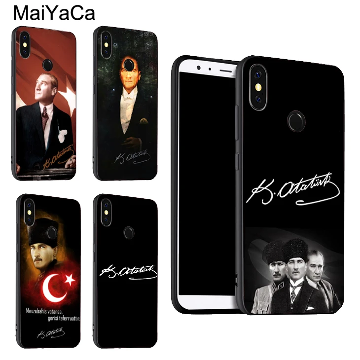 Чехол Mustafa Kemal Ataturk Signature для POCO X3 F2 Red mi Note 9 Pro 8 7 8T 9S 9A 9C Mi 10 Lite 9T A3 Coque|Бамперы| |