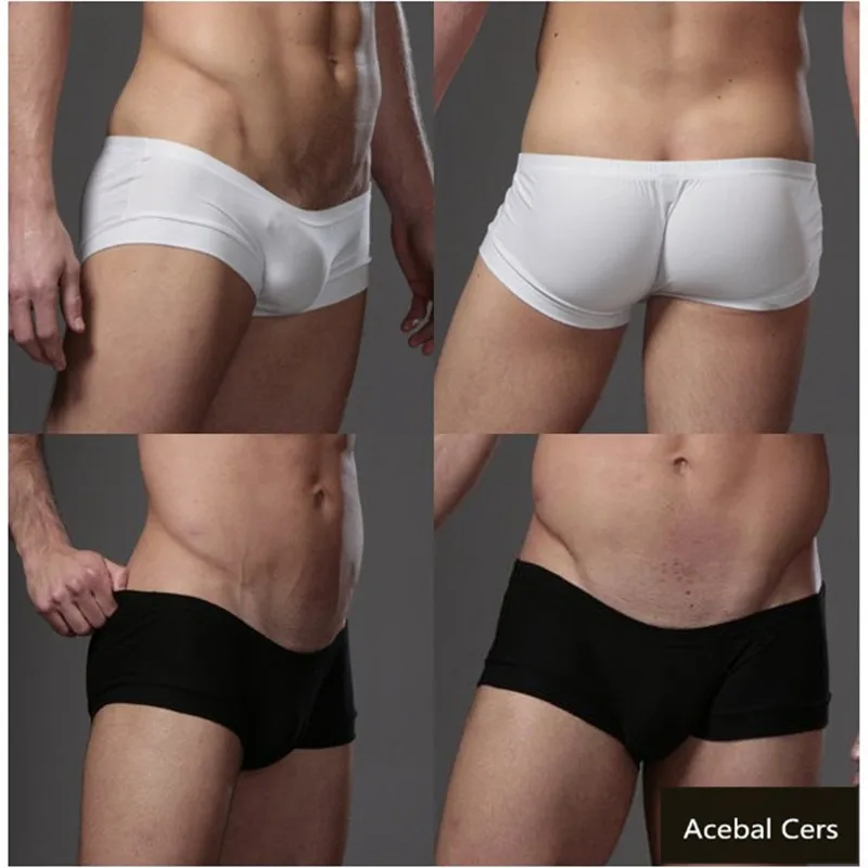 Acebal Cers ультратонкое шелковое Прозрачное нижнее белье для геев мужское сексуальное нижнее белье Дешевое чистое бесшовное белье для мужчин XXL XL