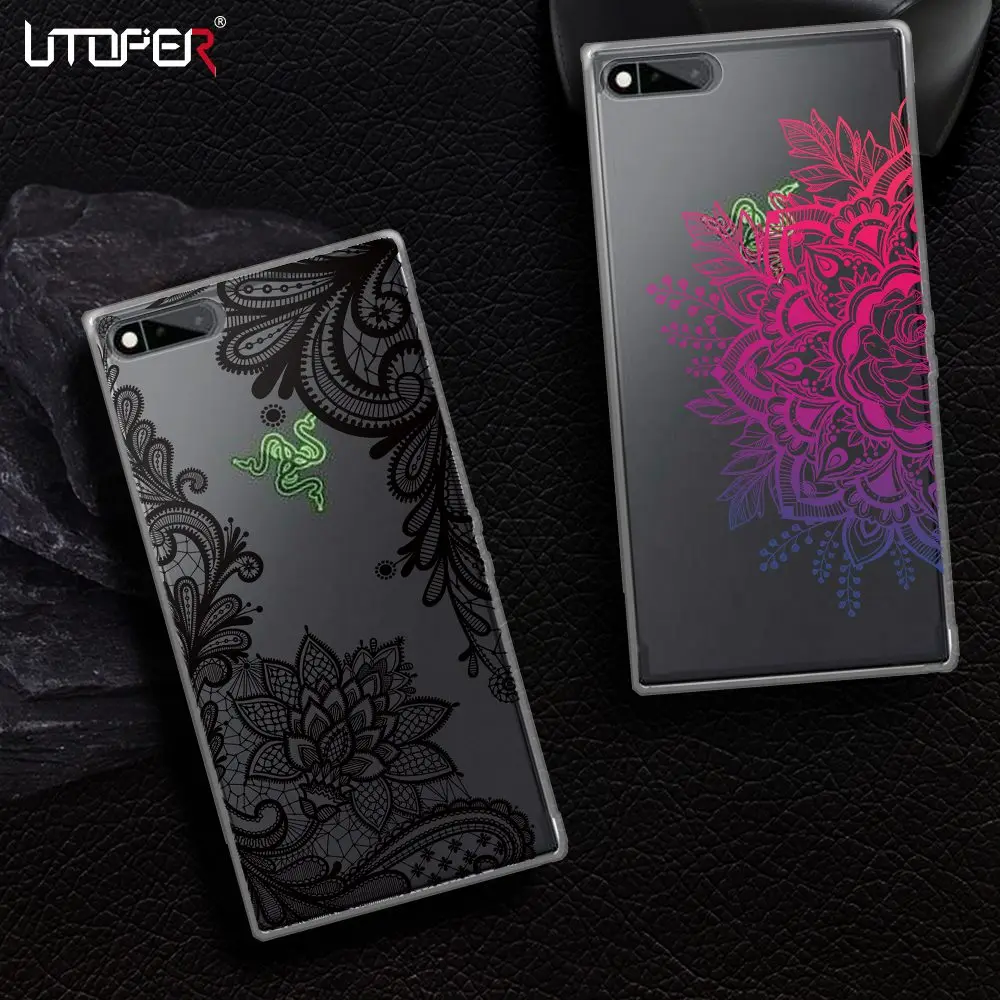 UTOPER Lace Mandala Flower Cases For Razer Phone Case For Razer Case