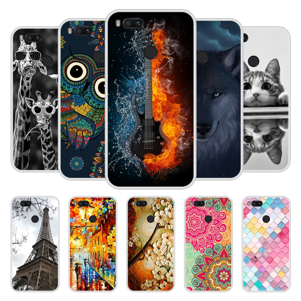 

Case for Xiaomi Mi A1 Soft Silicone TPU Chic Patterned Printed Phone Cover for Xiaomi MiA1 Mi A 1 Cases Coque
